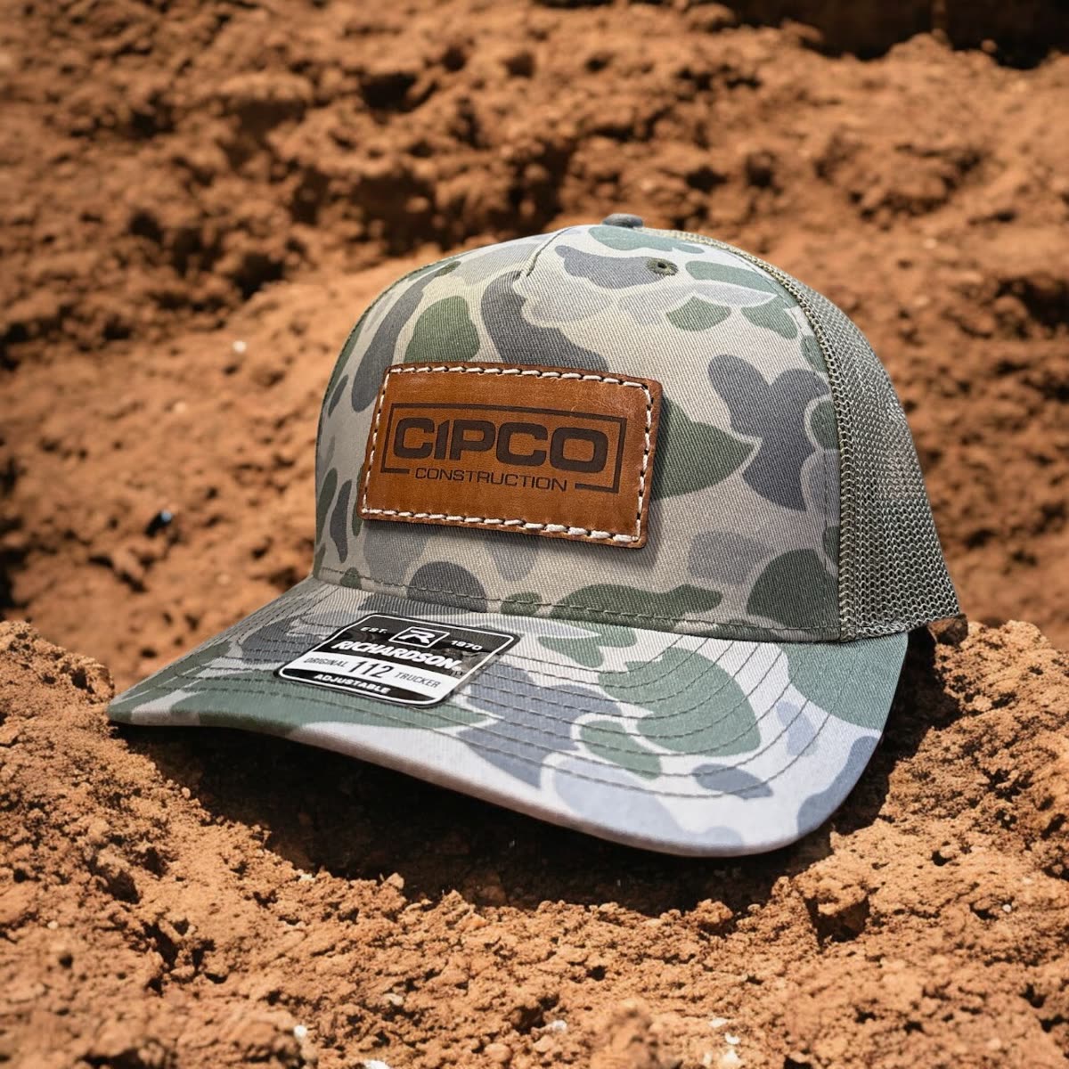 Leather Patch Trucker